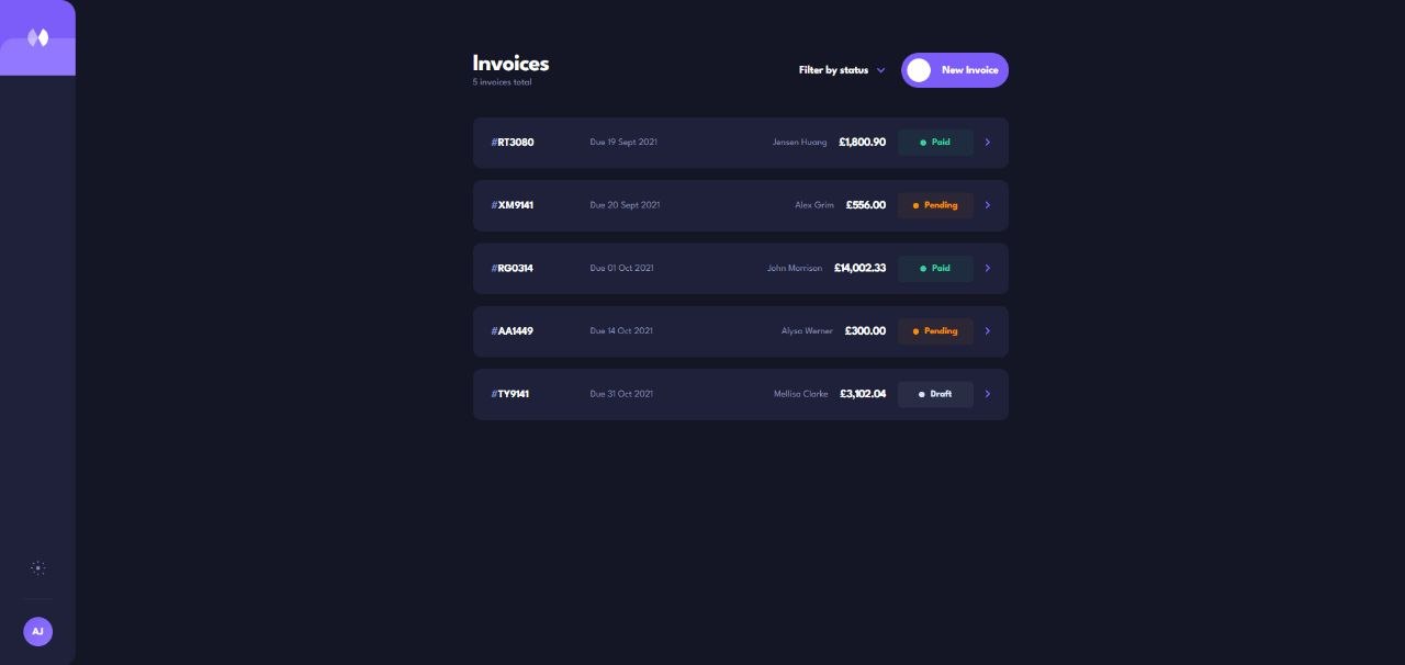 Invoice Management App