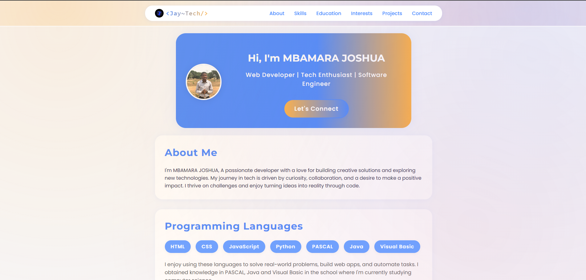 Portfolio Hackathon